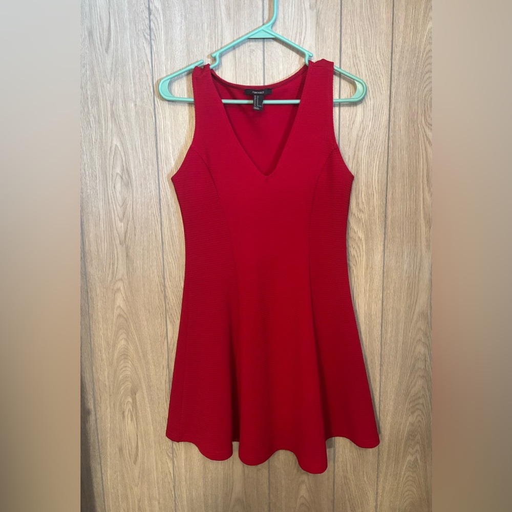 Forever 21 Vibrant Red Mini Dress